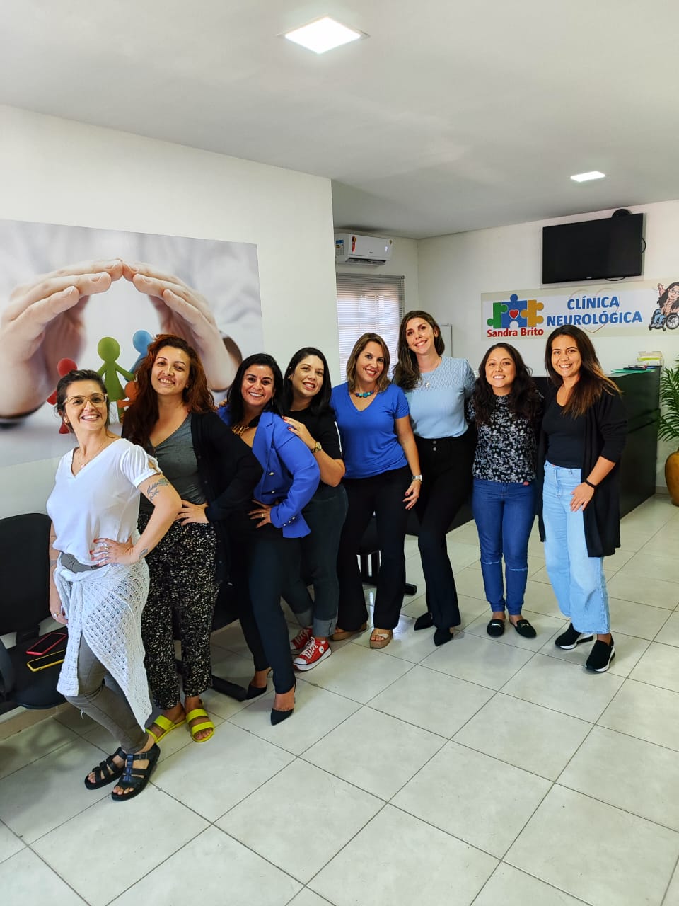 Foto da equipe da Clínica Sandra Brito
